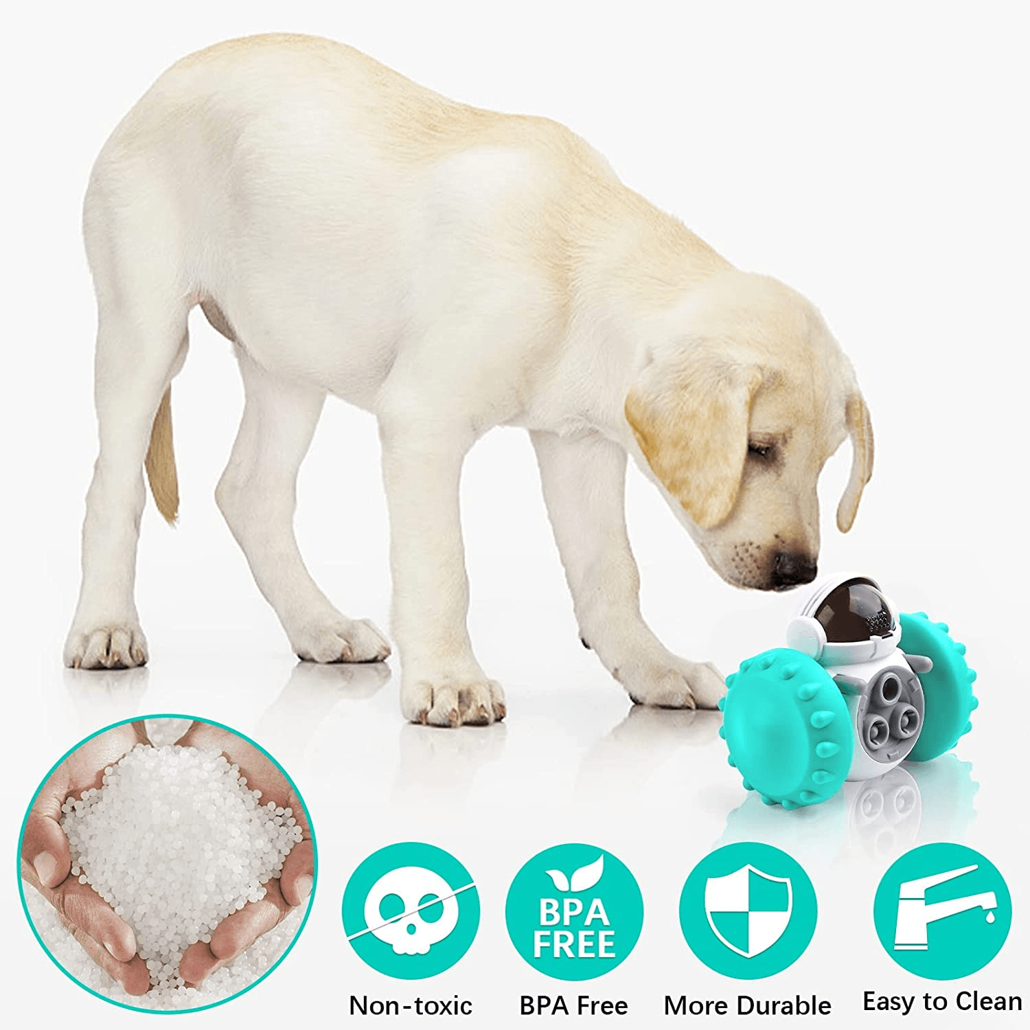 Interactive Kibble Dispenser Game for Dogs and Cats