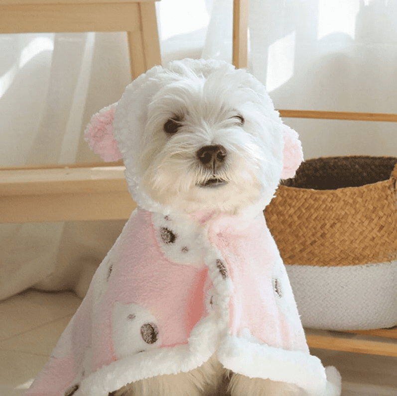 Copertina stile Poncho | 🐶🐻 Modello Orsetto Teddy