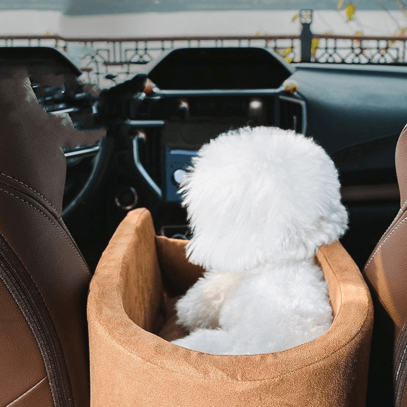 Seaty Pet™ Pet Safety Bed for Car Center Console | Stain Resistant Fabric 