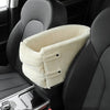 Seaty Pet™ Pet Safety Bed for Car Center Console | Pearl Cotton 