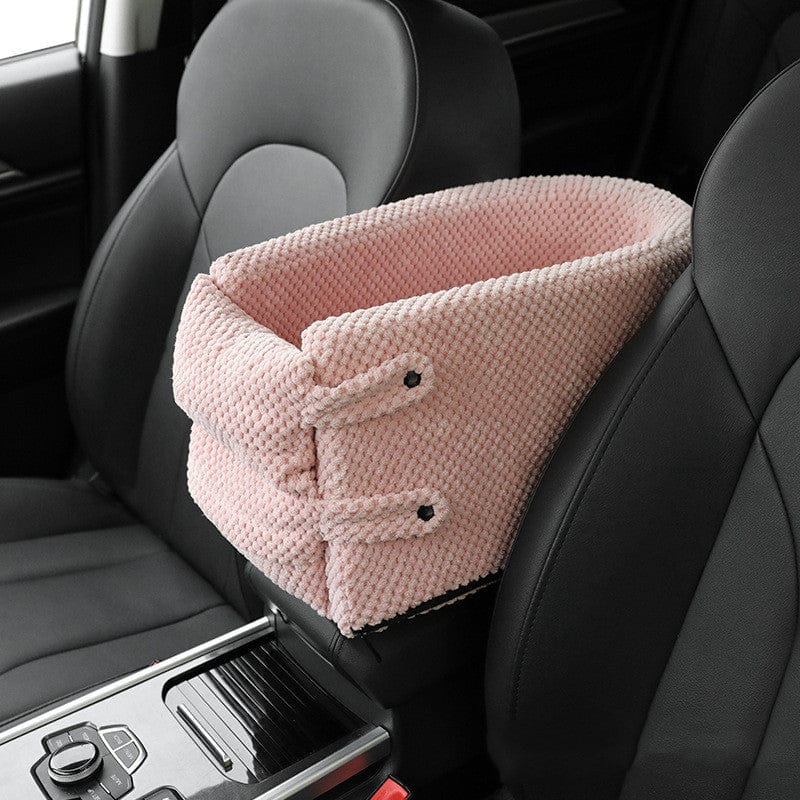 Seaty Pet™ Pet Safety Bed for Car Center Console | Pearl Cotton 