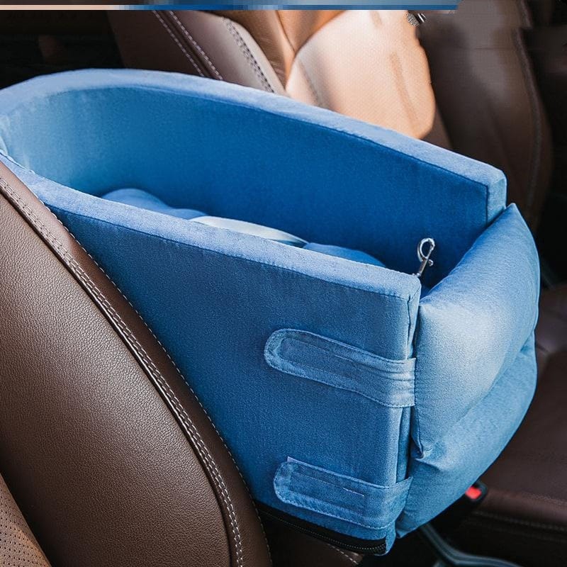 Seaty Pet™ Pet Safety Bed for Car Center Console | Stain Resistant Fabric 